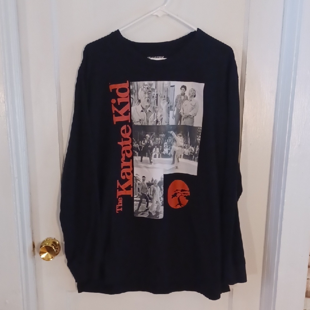 The Karate Kid Black Long Sleeve Shirt Mens Size 3xlarge
